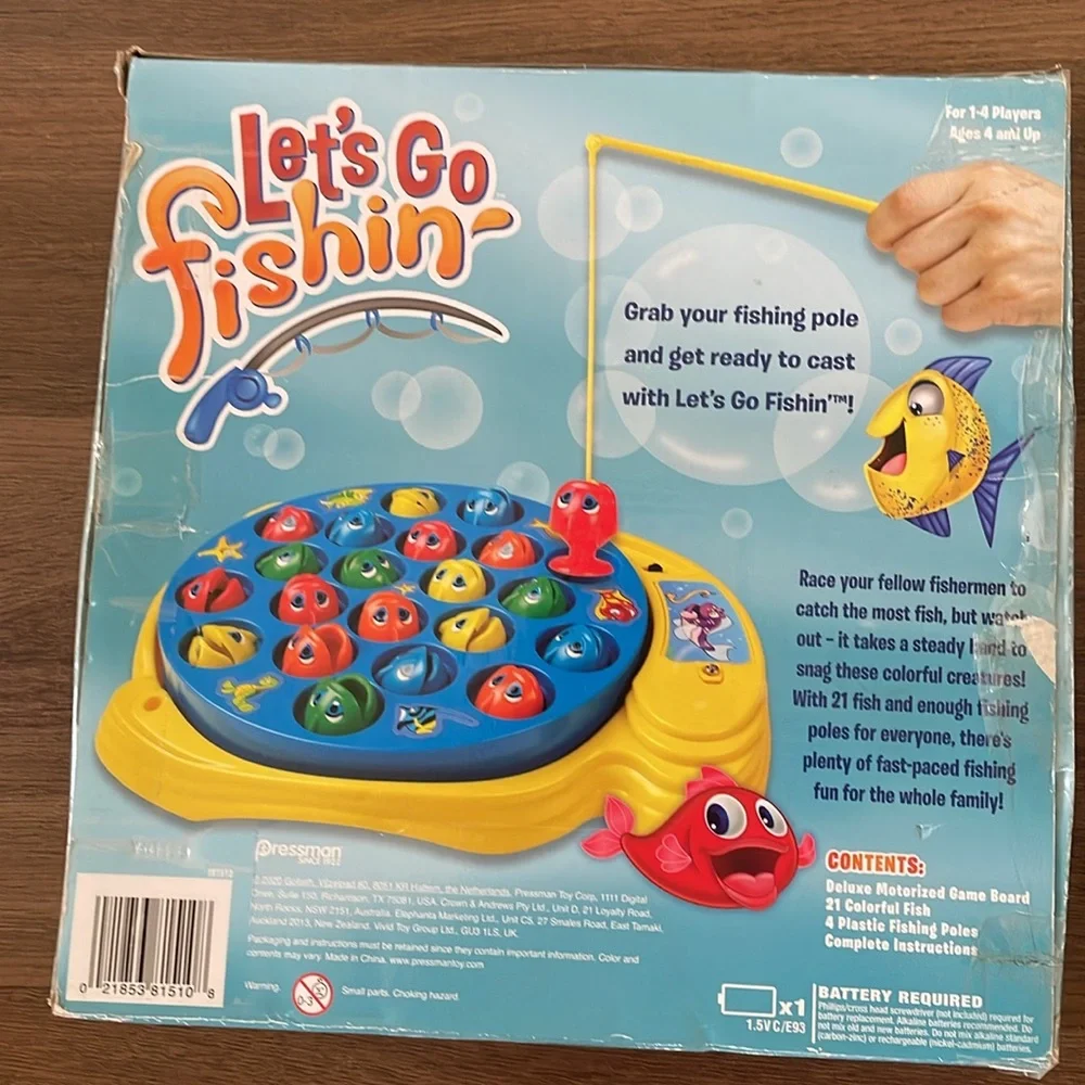 Pressman the Original fast action Fishing Game Children Ages 3 and Up